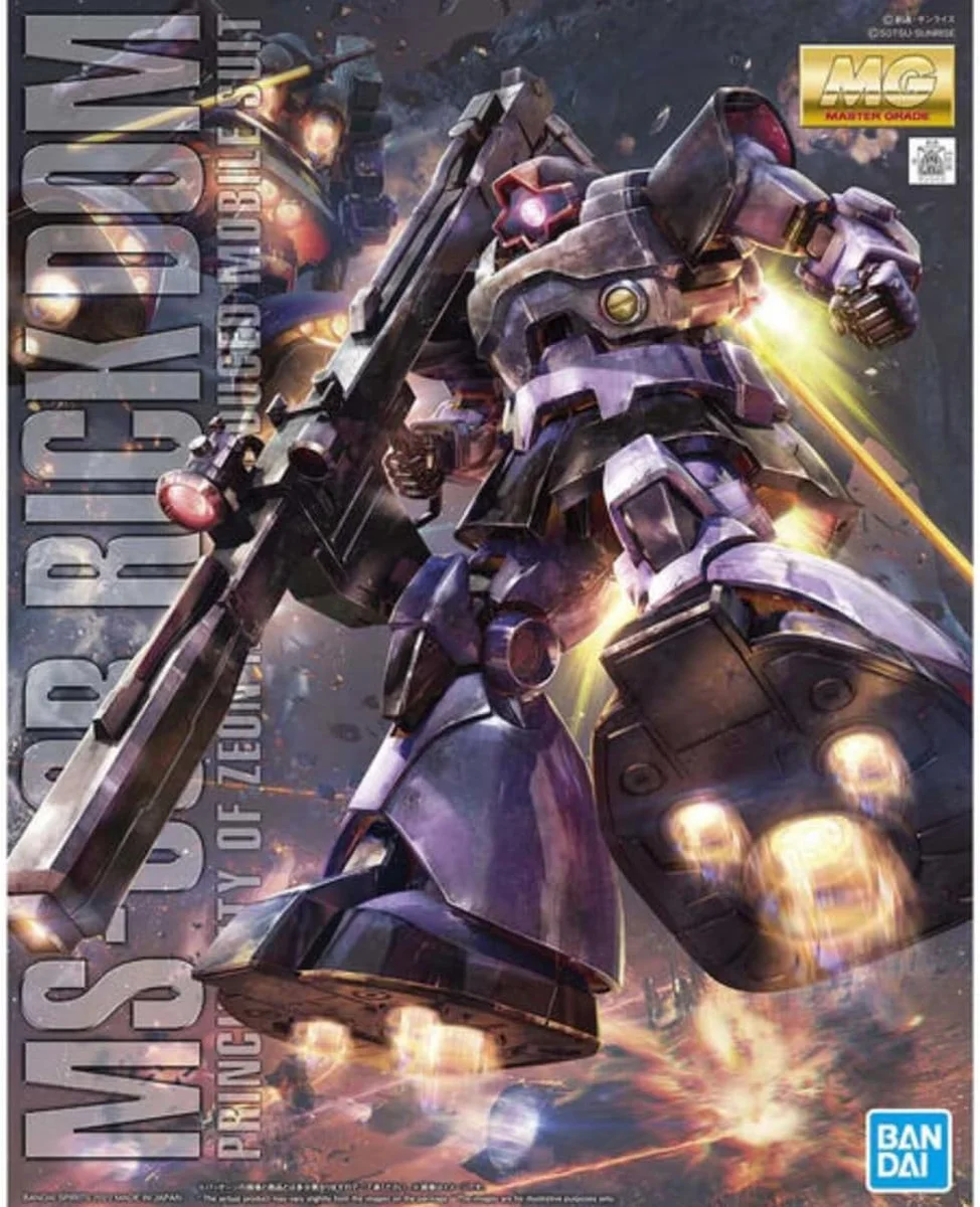 Bandai Hobby MG 1/100 Rick Dom "Mobile Suit Gundam" Plastic Model Kit Box