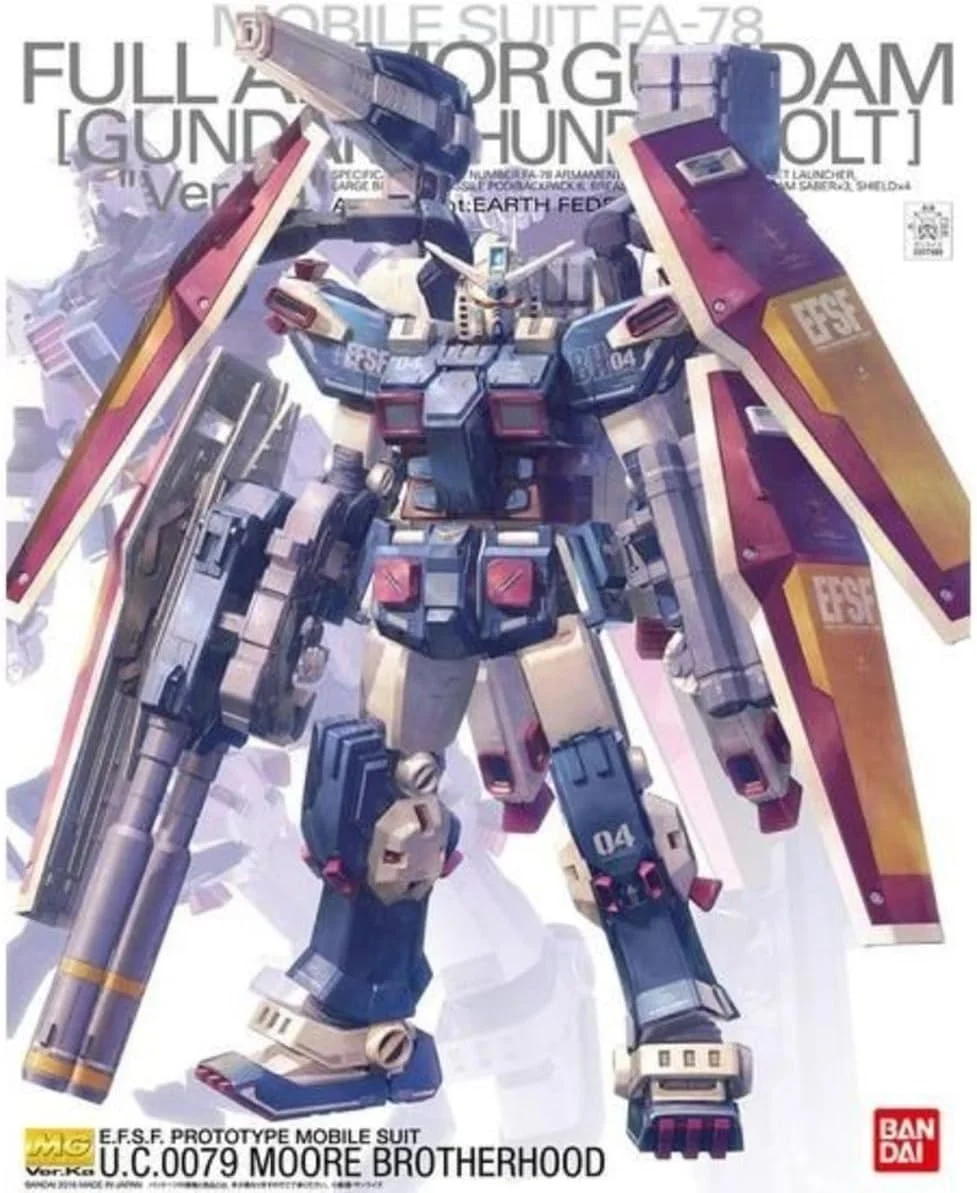Bandai Hobby MG 1/100 Full Armor Gundam (Gundam Thunderbolt Ver.) (Ver. Ka) (Mobile Suit Gundam Thunderbolt) Plastic Model Kit Box