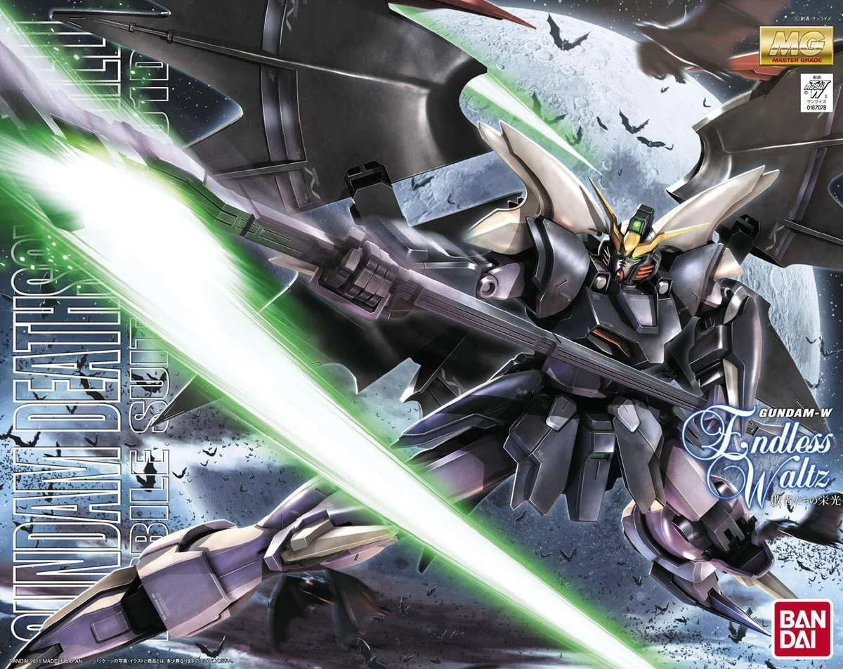 Bandai Hobby MG 1/100 Deathscythe Hell (EW), "Gundam Wing: Endless Waltz" Plastic Model Kit Box
