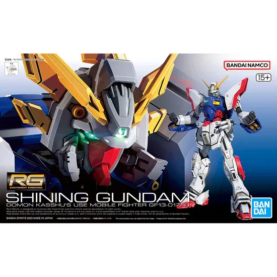 Bandai Hobby RG 1/144 #42 Shining Gundam (G Gundam) Plastic Model Kit Box