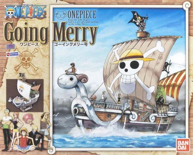 Bandai Non-scale Going Merry Model Ship (One Piece) Plastic Model Kit Box Art