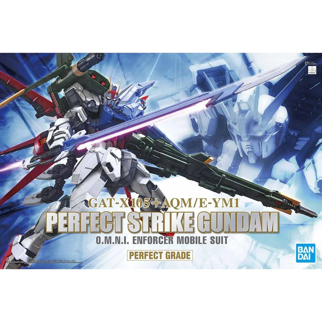 Bandai Spirits PG 1/60 Perfect Strike Gundam (Gundam SEED) Plastic Model Kit Box